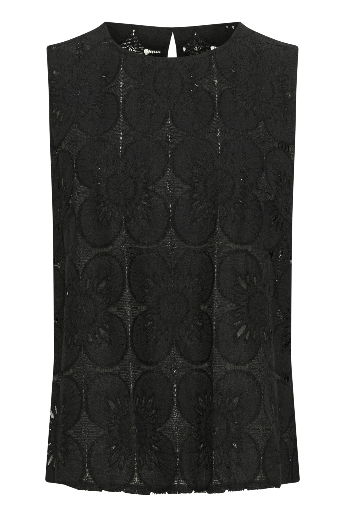 CRLibby Lace Top Pitch Black - 10614119
