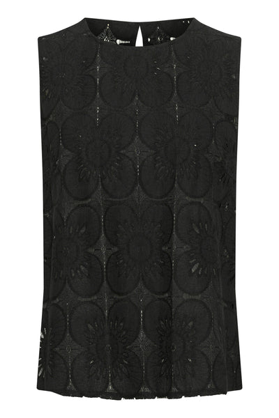 CRLibby Lace Top Pitch Black - 10614119 Thumbnail