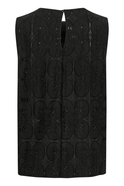 CRLibby Lace Top Pitch Black - 10614119 Thumbnail