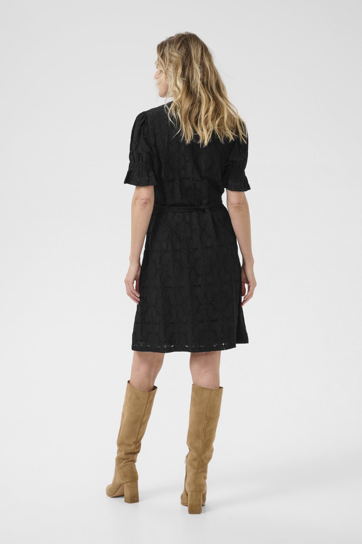 CRLibby Lace Dress Pitch Black - 10614120