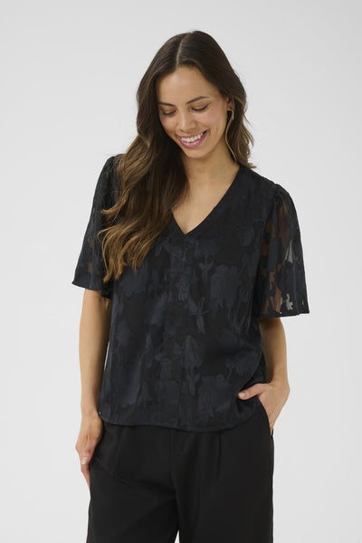 CRYana Blouse Pitch Black - 10614124 Thumbnail