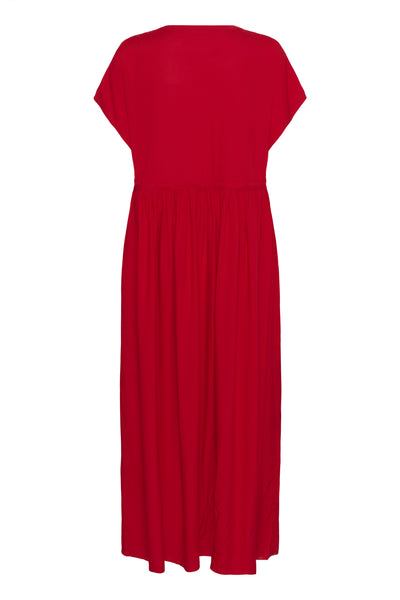 CRTiah Long Button Up Dress High Risk Red - 10614219 Thumbnail