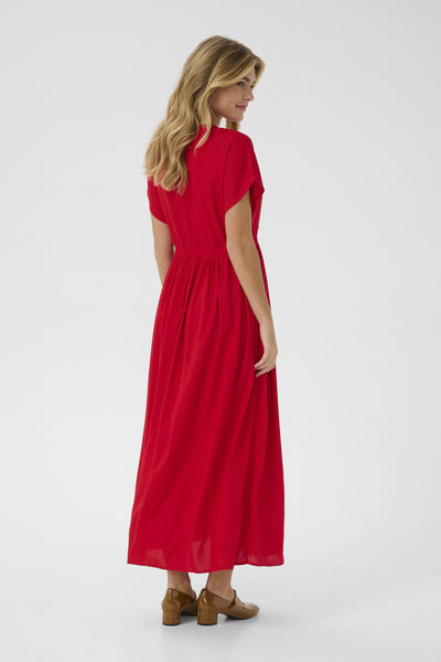 CRTiah Long Button Up Dress High Risk Red - 10614219 Thumbnail