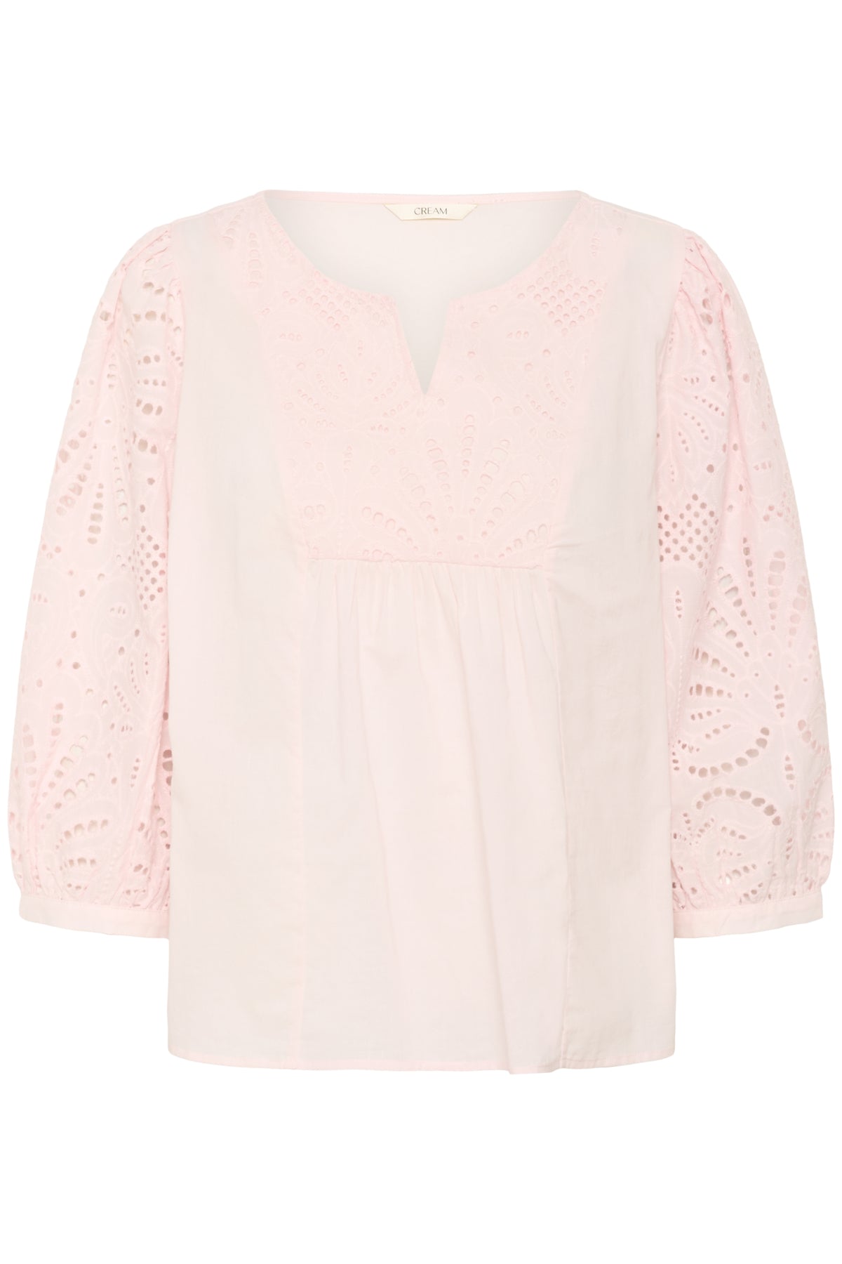 CRDiana 3/4 Sleeve Blouse Barely Pink - 10614388