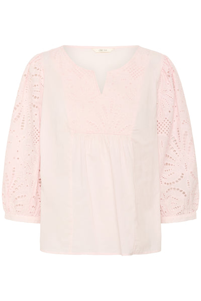 CRDiana 3/4 Sleeve Blouse Barely Pink - 10614388 Thumbnail