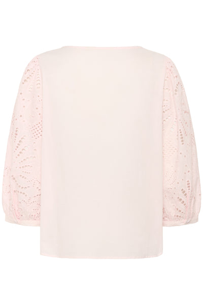 CRDiana 3/4 Sleeve Blouse Barely Pink - 10614388 Thumbnail
