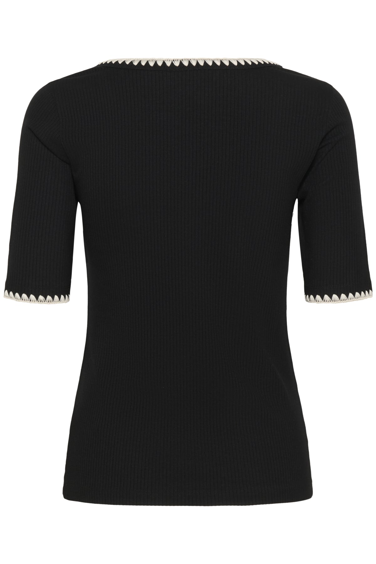 CRRibba Stitched T-Shirt Pitch Black - 10614510