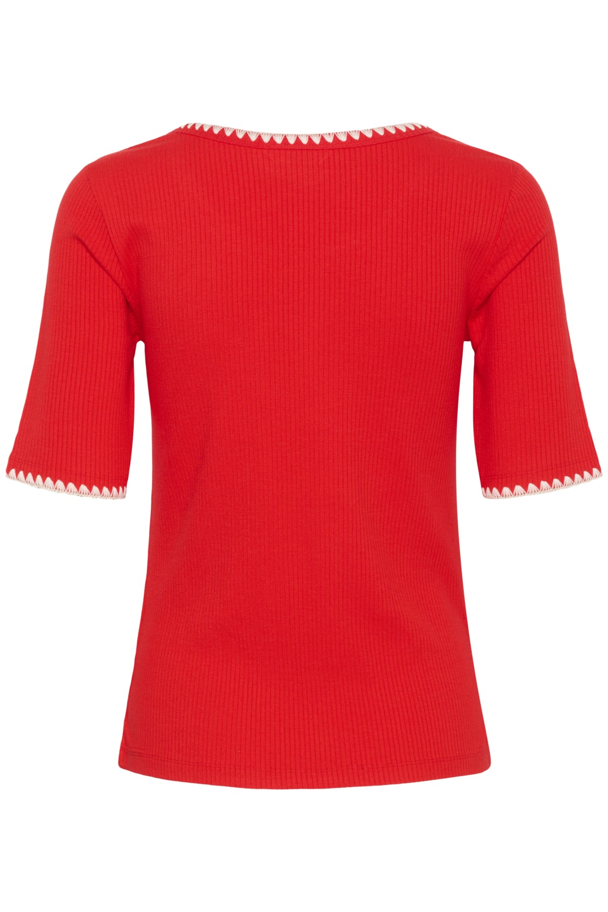 CRRibba Stitched T-Shirt Flame Scarlet - 10614510