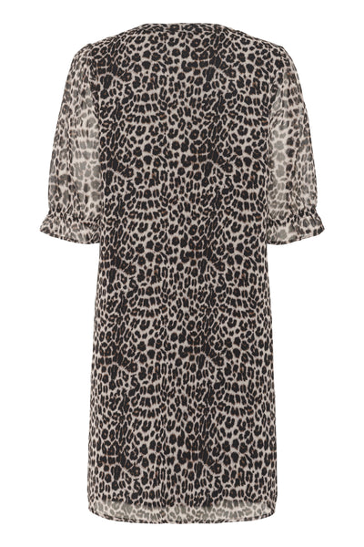 CRYuna Short Dress Natrual Animal Spots - 10614740 Thumbnail
