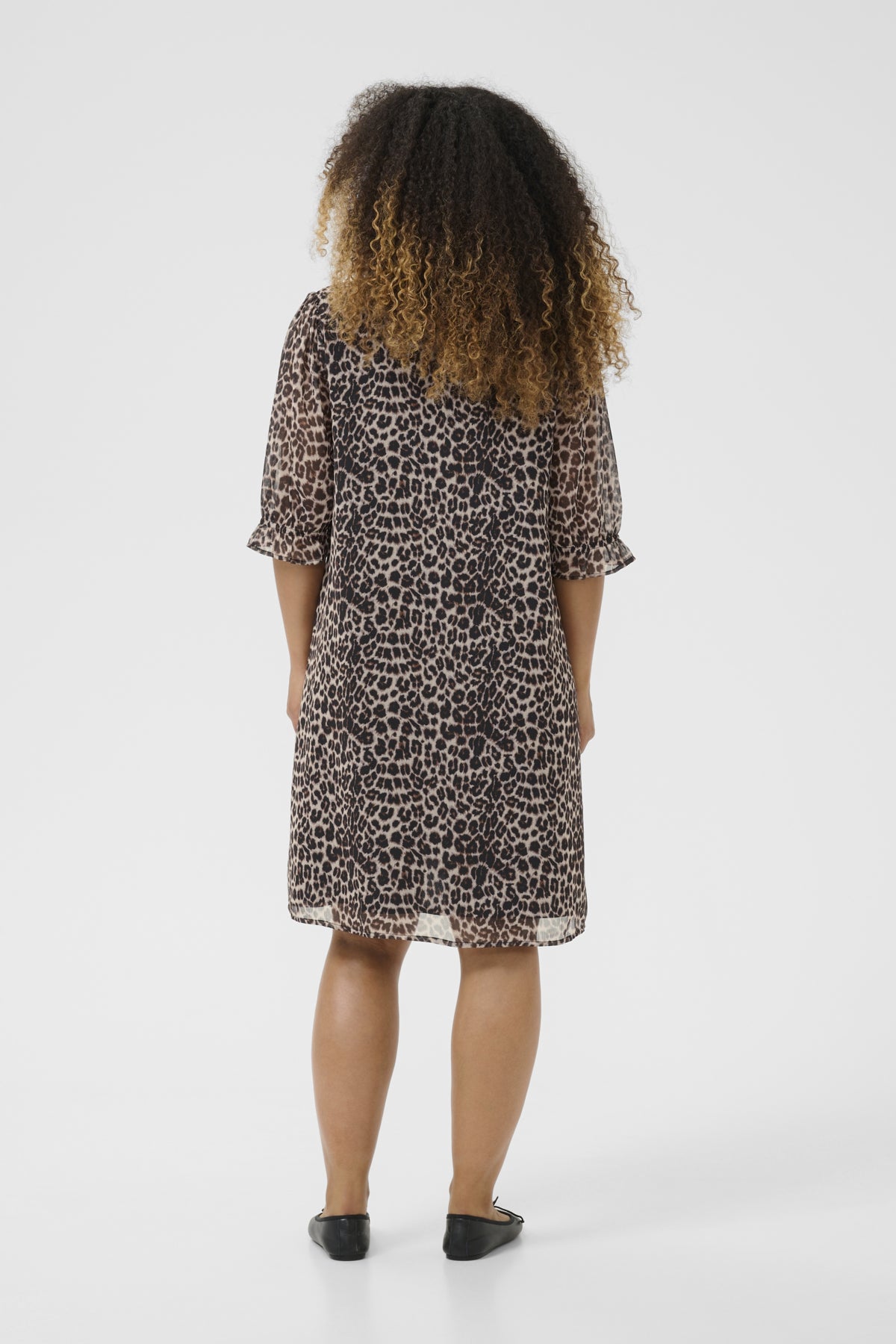 CRYuna Short Dress Natrual Animal Spots - 10614740
