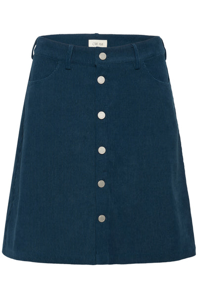 CRCory Button Skirt Gibraltar Sea - 10614760 Thumbnail