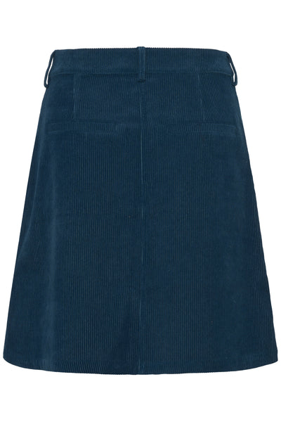 CRCory Button Skirt Gibraltar Sea - 10614760 Thumbnail