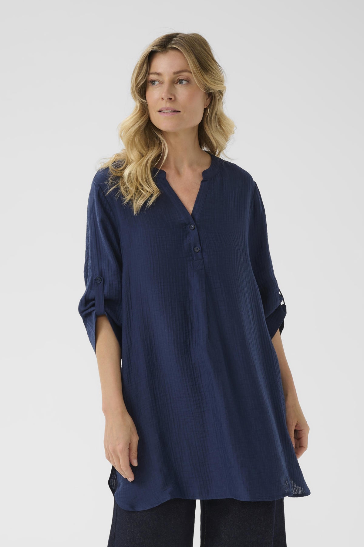 CRWilma Tunic Dress Blues - 10614788
