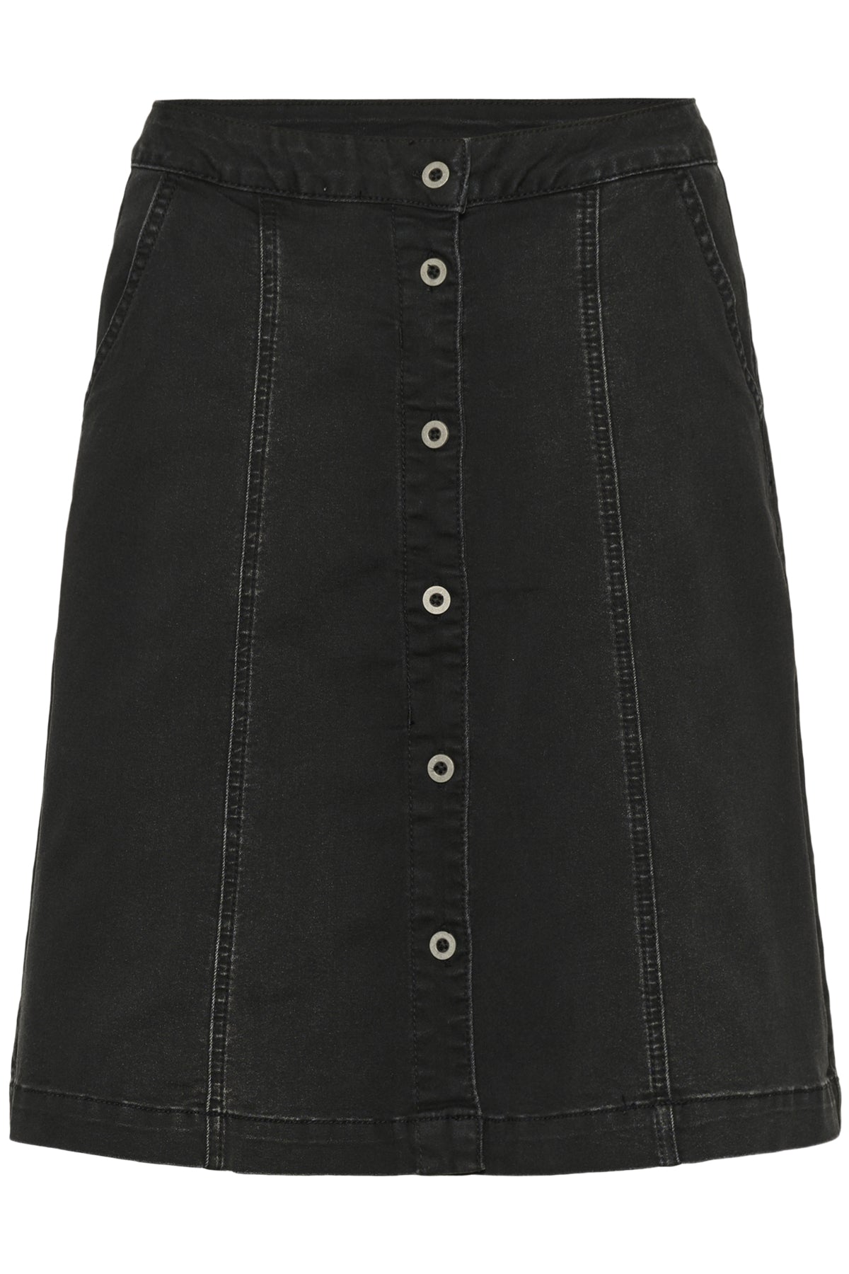 CRUniforma Denim Skirt Black Washed Denim - 10614923