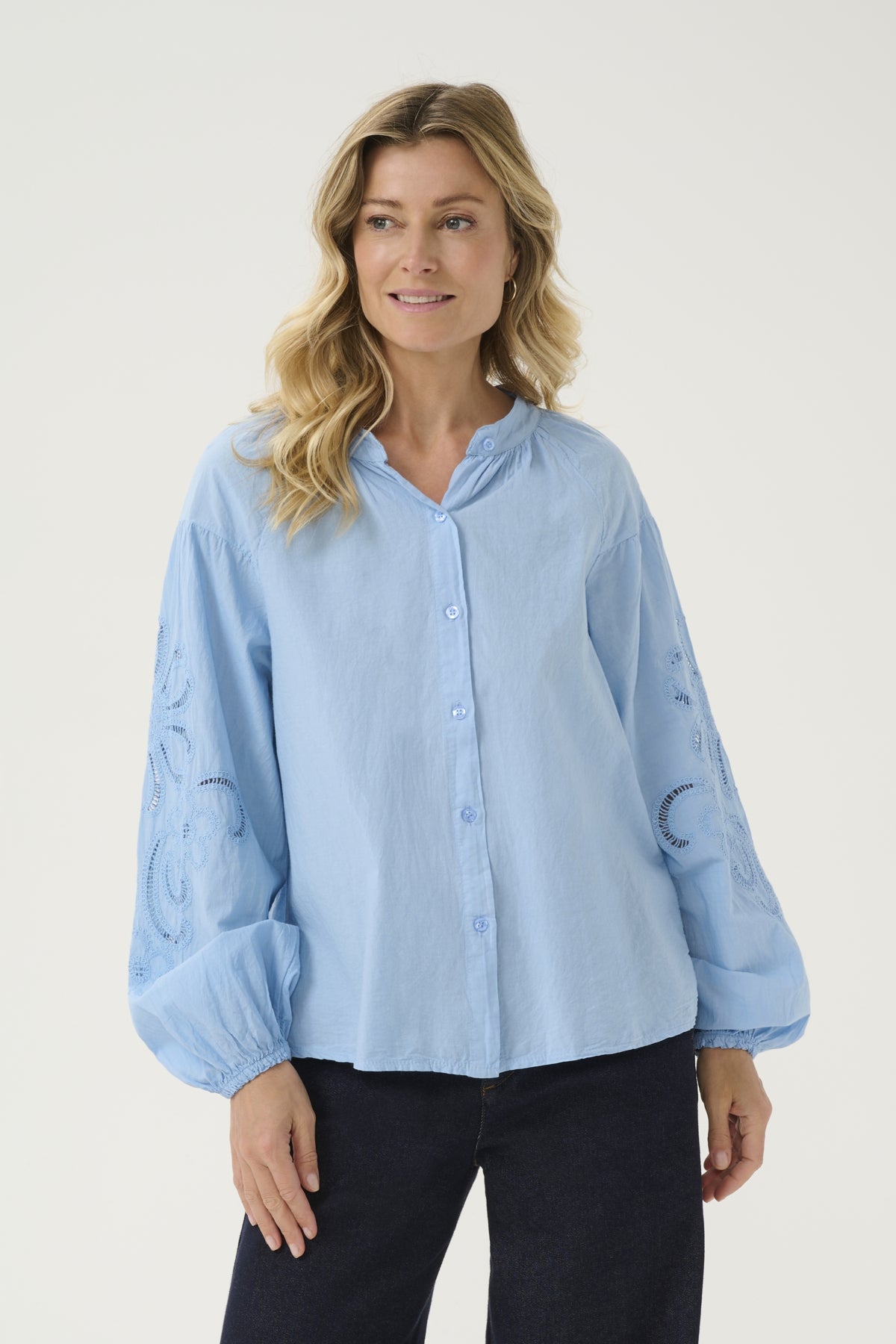 CRTimia Blouse PLACID BLUE - 10614930