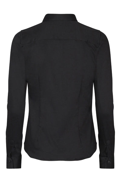 Tina Jersey Shirt Black - 131660 Thumbnail