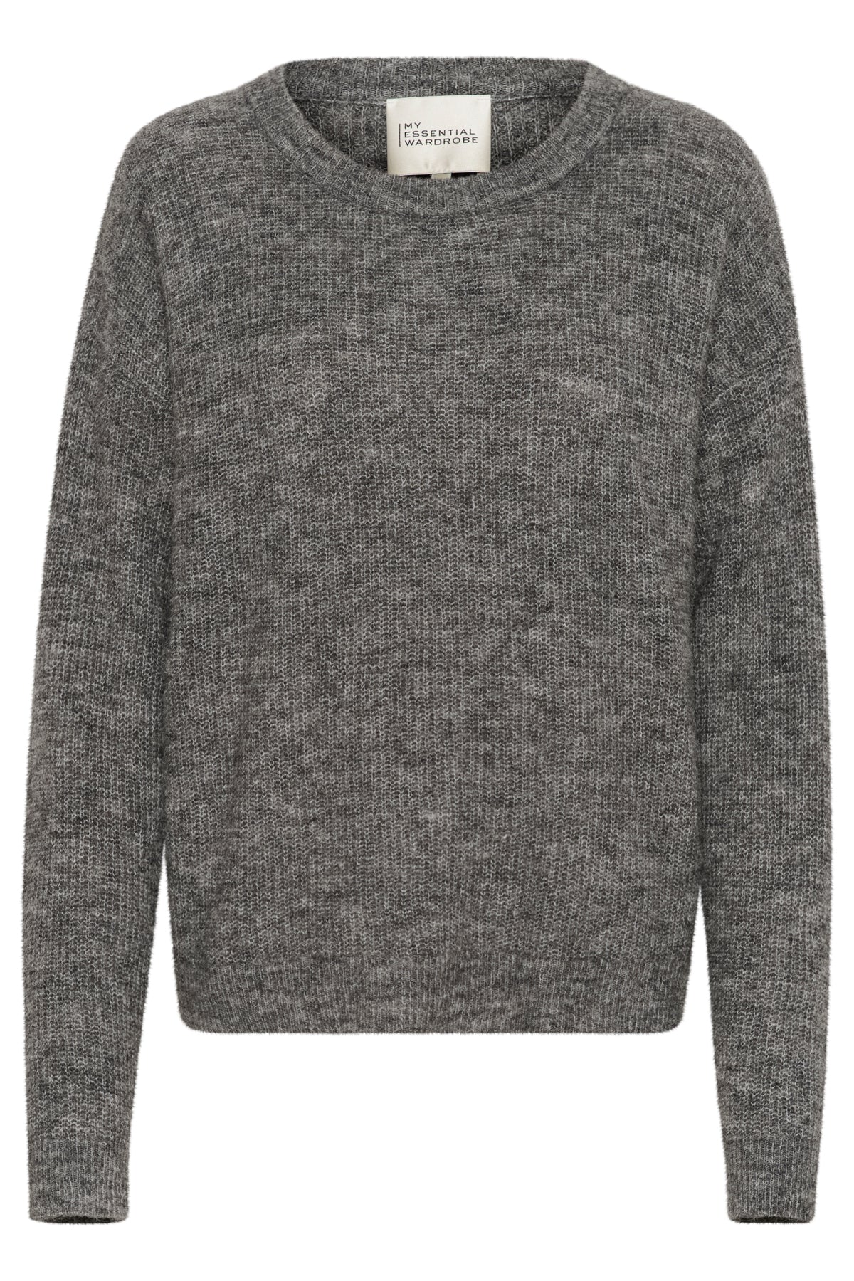 05 THE KNIT PULLOVER 10703603 Dark grey melange