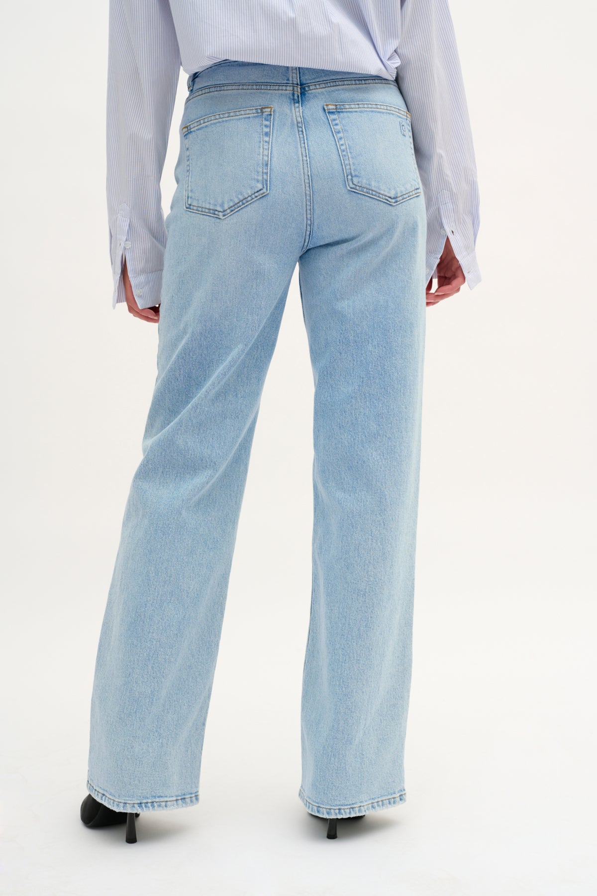 35 THE LOUIS 139  HIGH WIDE Y Light Blue Retro Wash - 10704222