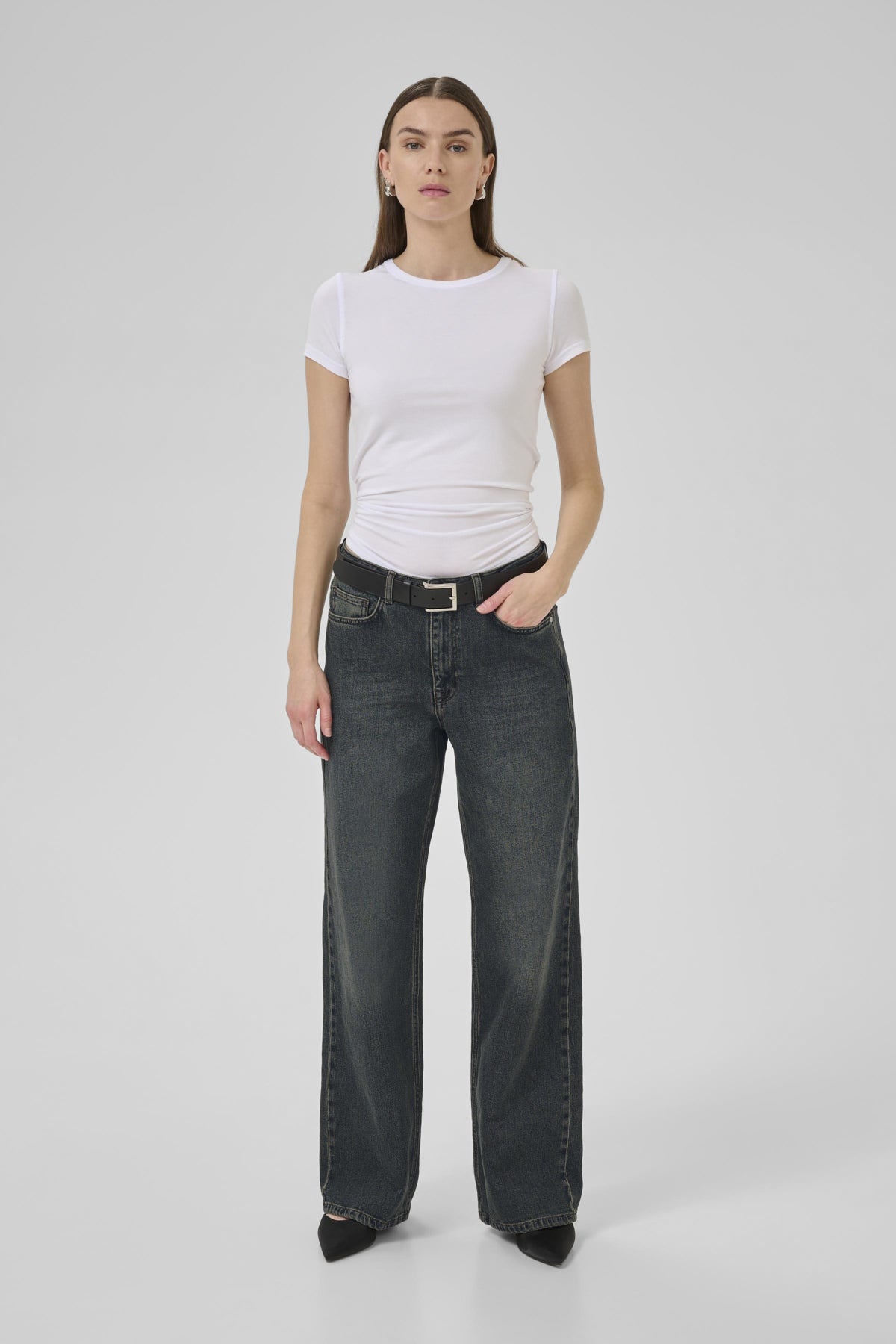 35 THE LOUIS 139  HIGH WIDE Y Dark Blue Dirty Wash - 10704222