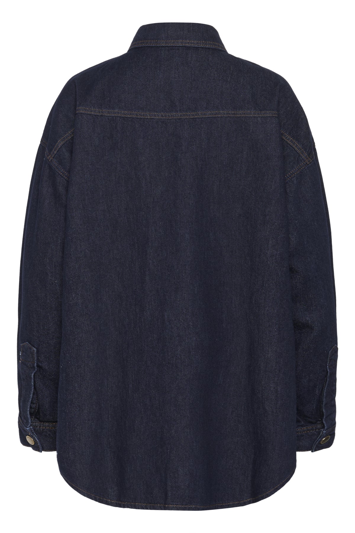 MaloMW 143 Shirt Dark Blue Un-Wash - 10704347