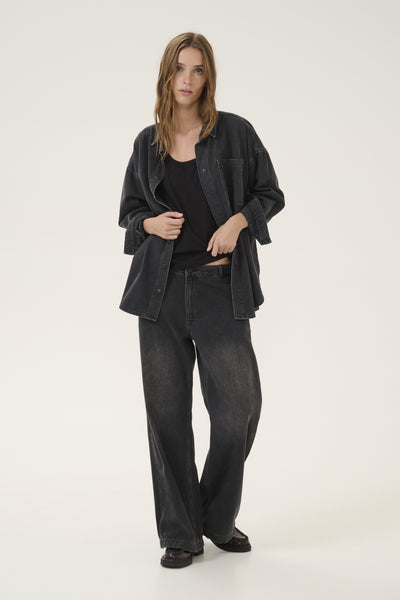 MaloMW 143 Shirt Dark Grey Wash - 10704347 Thumbnail
