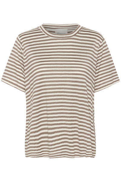 LisaMW Striped Tee Major Brown Striped - 10704599 Thumbnail