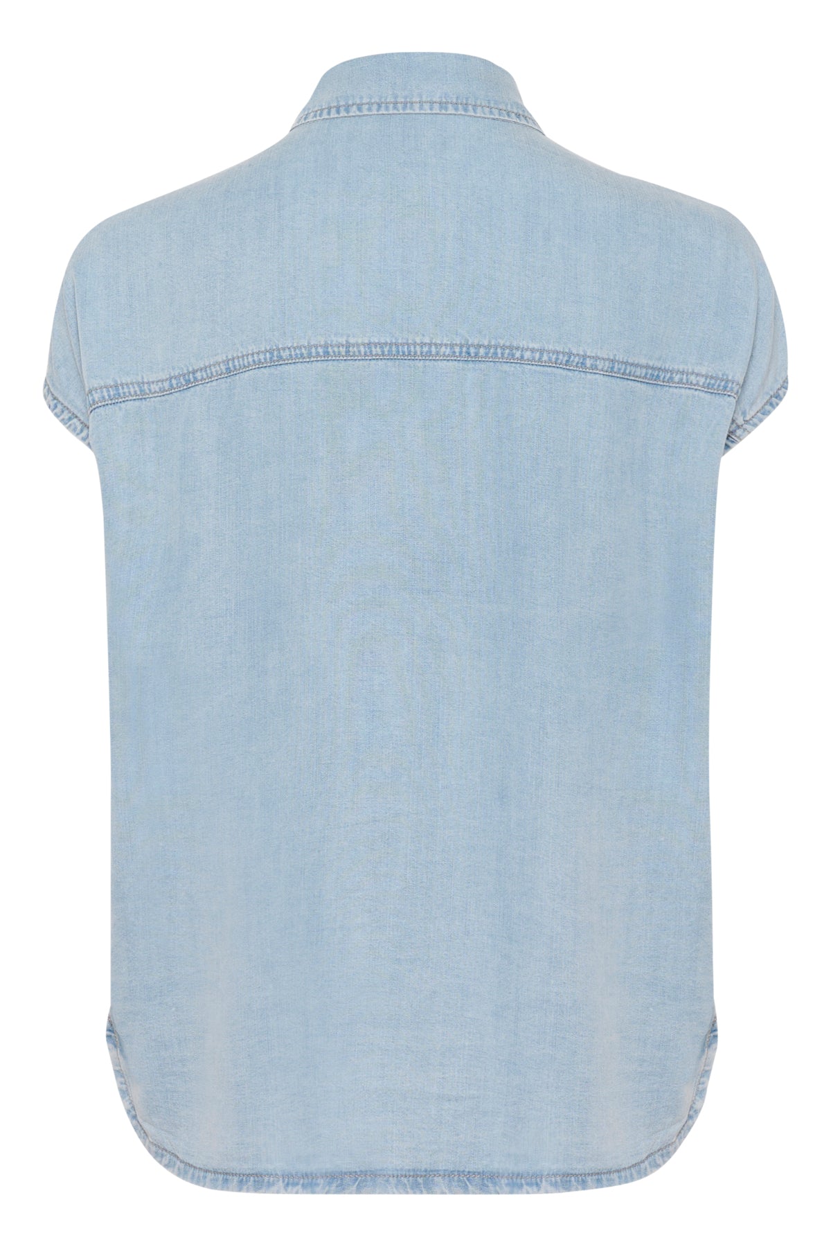 NellyMW SS Shirt Light Blue Wash - 10704744