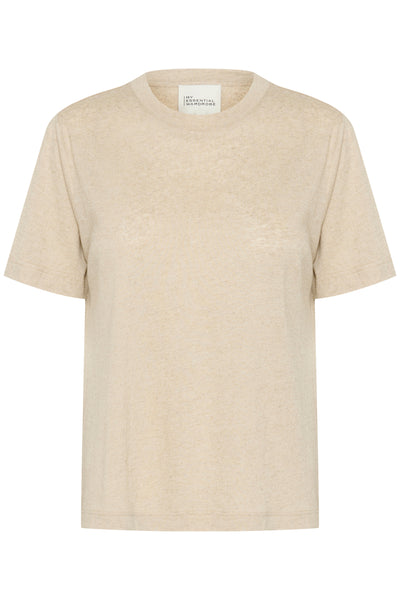 LisaMW Tee Oatmeal Melange - 10704762 Thumbnail