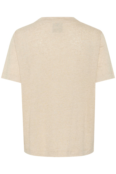 LisaMW Tee Oatmeal Melange - 10704762 Thumbnail
