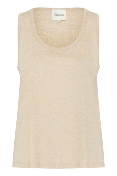 LisaMW Top Oatmeal Melange - 10704763 Thumbnail