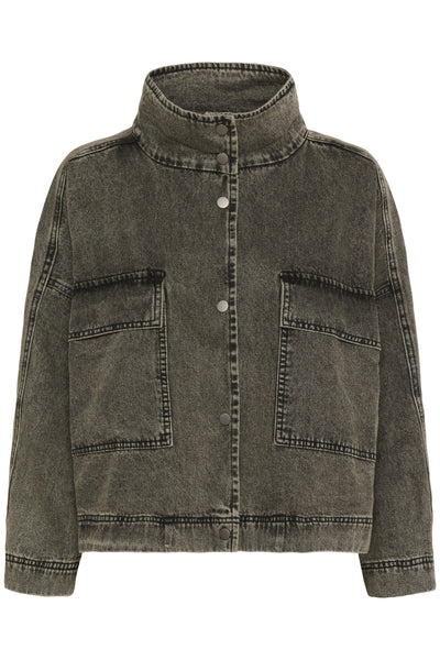 TessaMW 160 Jacket Medium Grey Dirty Wash - 10704774 Thumbnail