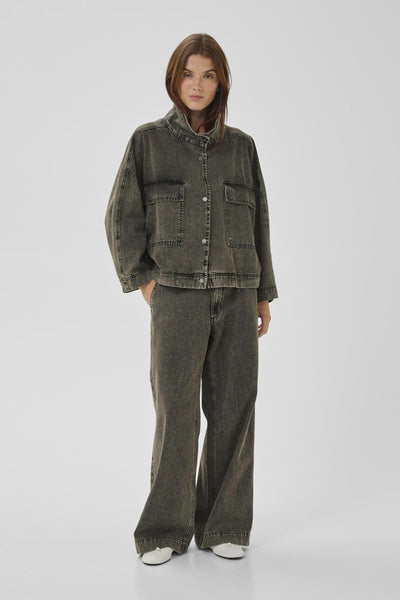 TessaMW 160 Jacket Medium Grey Dirty Wash - 10704774 Thumbnail