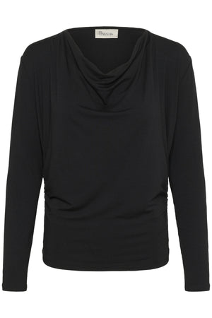 VistaMW Waterfall Blouse Black - 10704994