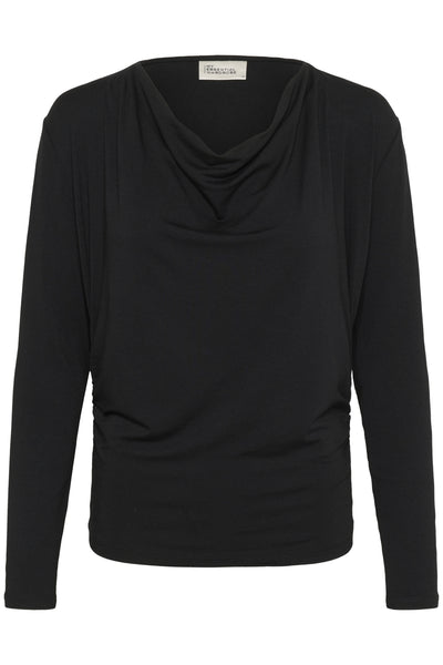 VistaMW Waterfall Blouse Black - 10704994 Thumbnail