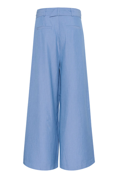 VittaMW High Wide Pant Skye Blue W. stripe - 10704999 Thumbnail