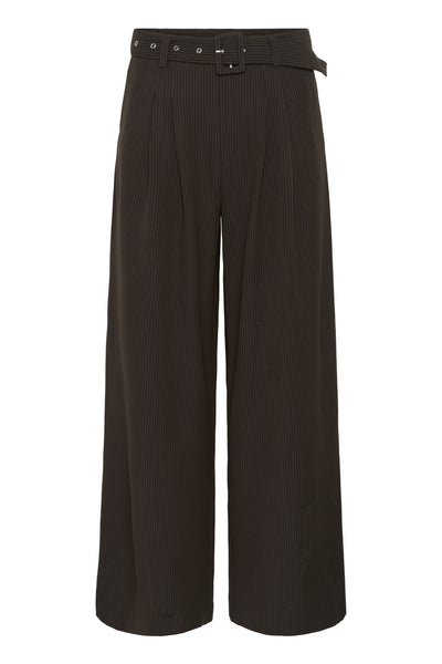 VittaMW High Wide Pant Espresso W. Stripe Thumbnail