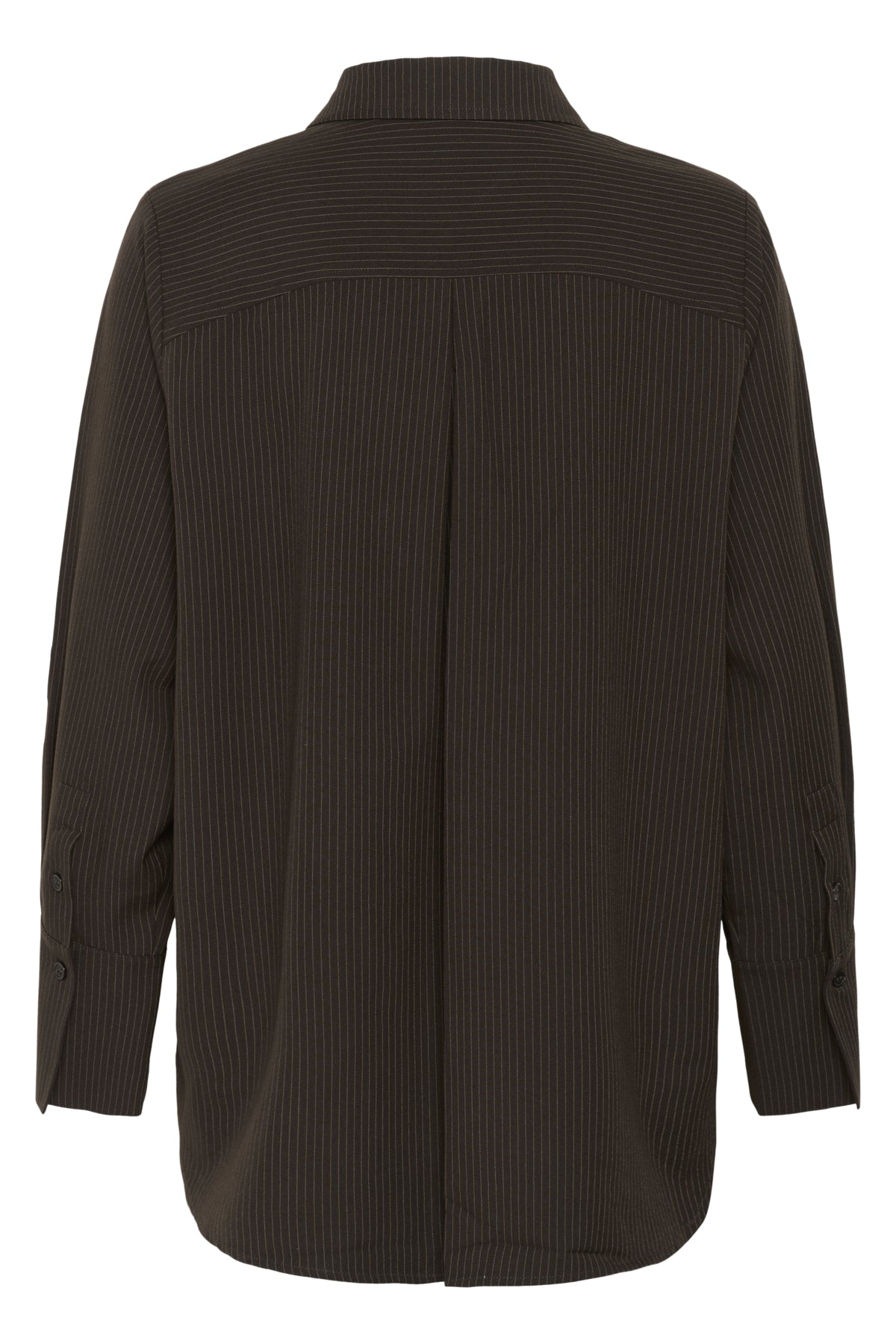 VittaMW Shirt Espresso W. Stripe - 10705001