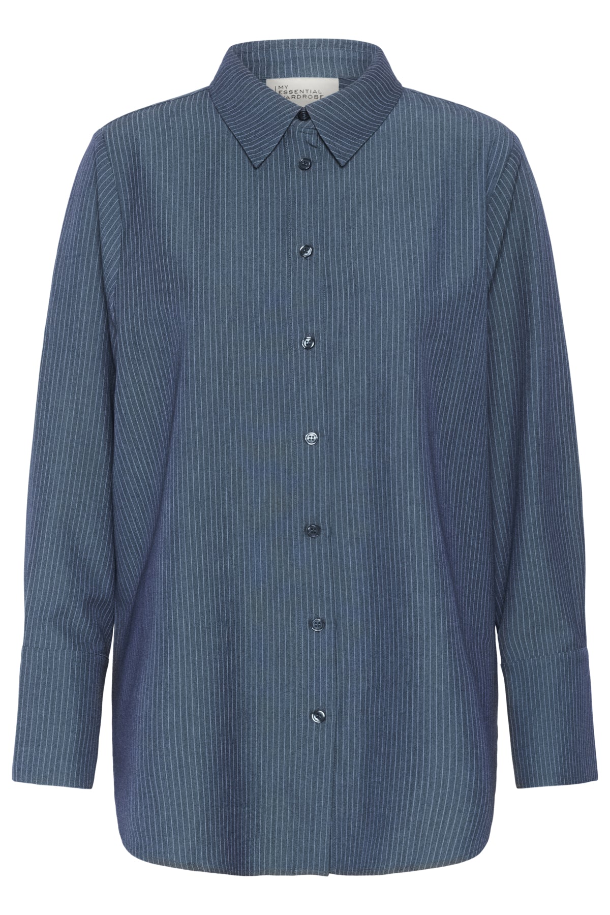 VittaMW Shirt Dark Slate W. Stripe - 10705001