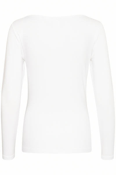 VistaMW Boat Neck Blouse Bright White - 10705004 Thumbnail