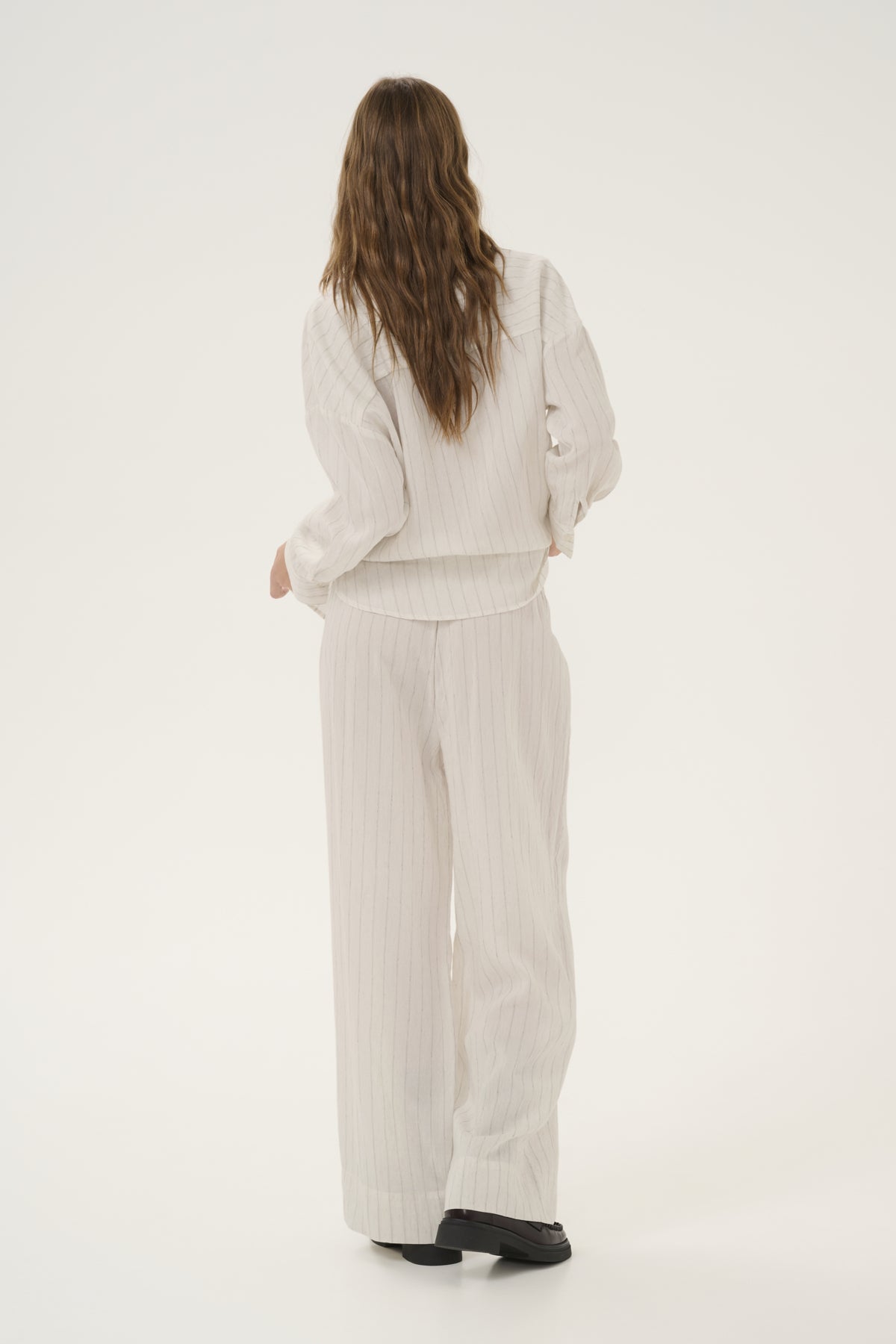 LimaMW Wide Pant Oatmeal Melange - 10705020