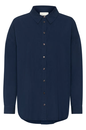 SunnaMW Boxy Shirt Dark Sapphire Blue - 10705021