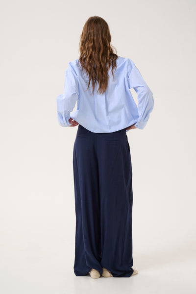 TiraMW Wide Pant Dark Sapphire Blue - 10705025 Thumbnail