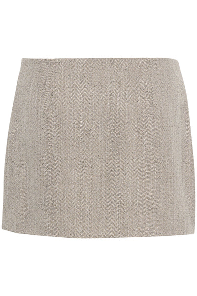 EmmyMW Wrap Skirt Oatmeal Melange - 10705054 Thumbnail