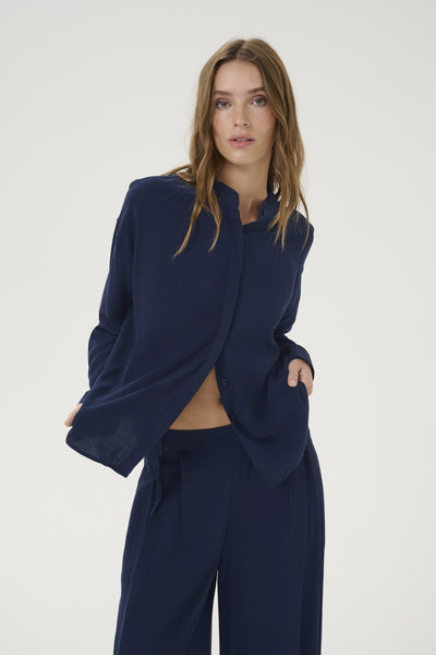 TiraMW Shirt Dark Sapphire Blue - 10705068 Thumbnail