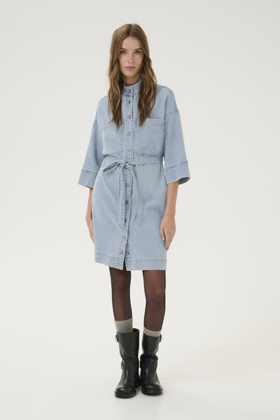 LaraMW 115 Dress Light Blue Wash - 10705084 Thumbnail