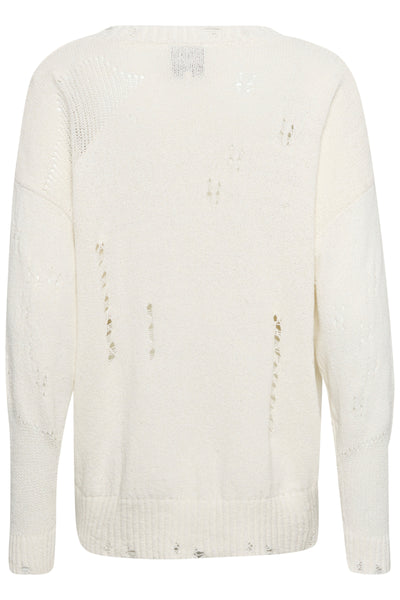 JillMW V-Neck Pullover Snow White - 10705087 Thumbnail