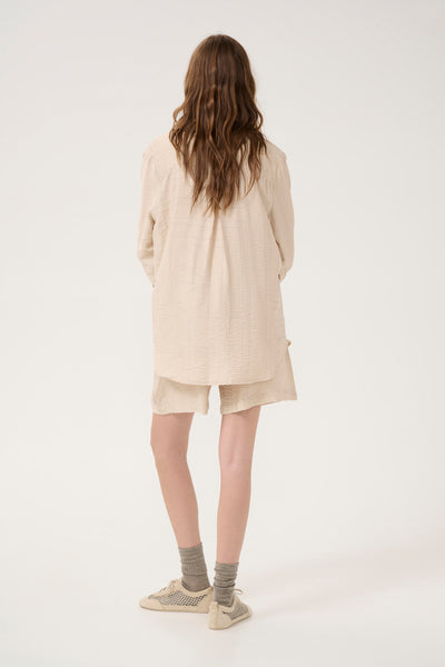 KellyMW Shirt Oatmeal AOP - 10705100 Thumbnail