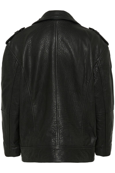 GinaMW Leather Jacket Black Thumbnail