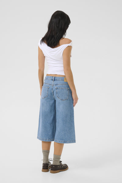 DangoMW 139 High X-Wide Shorts Medium Blue Wash - 10705151 Thumbnail