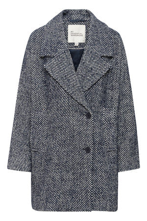 MaggieMW Knee Coat After Midnight - Off white - 10705190